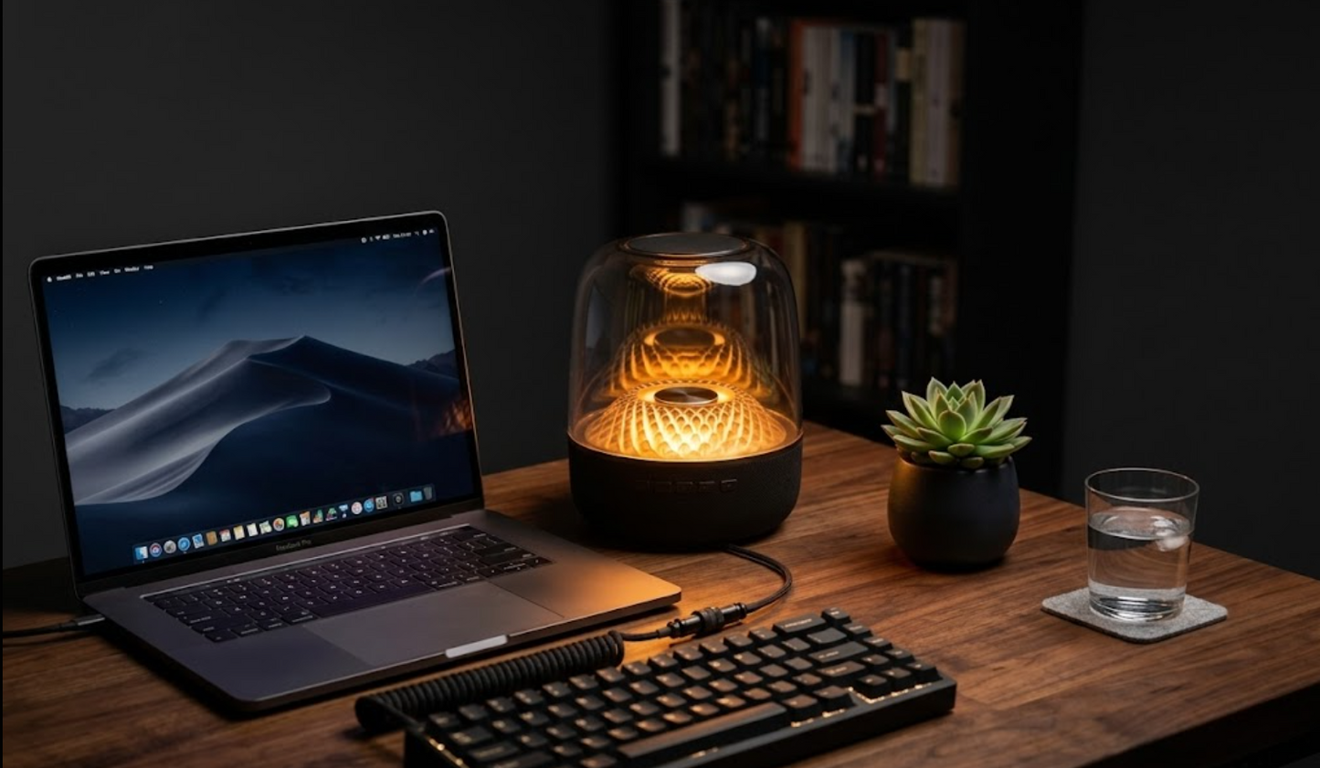Crystal Glow LED Bluetooth Speaker