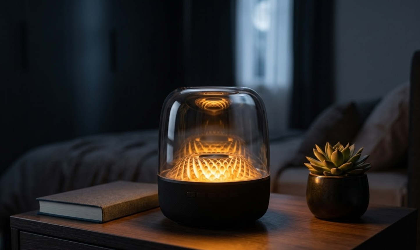 Crystal Glow LED Bluetooth Speaker