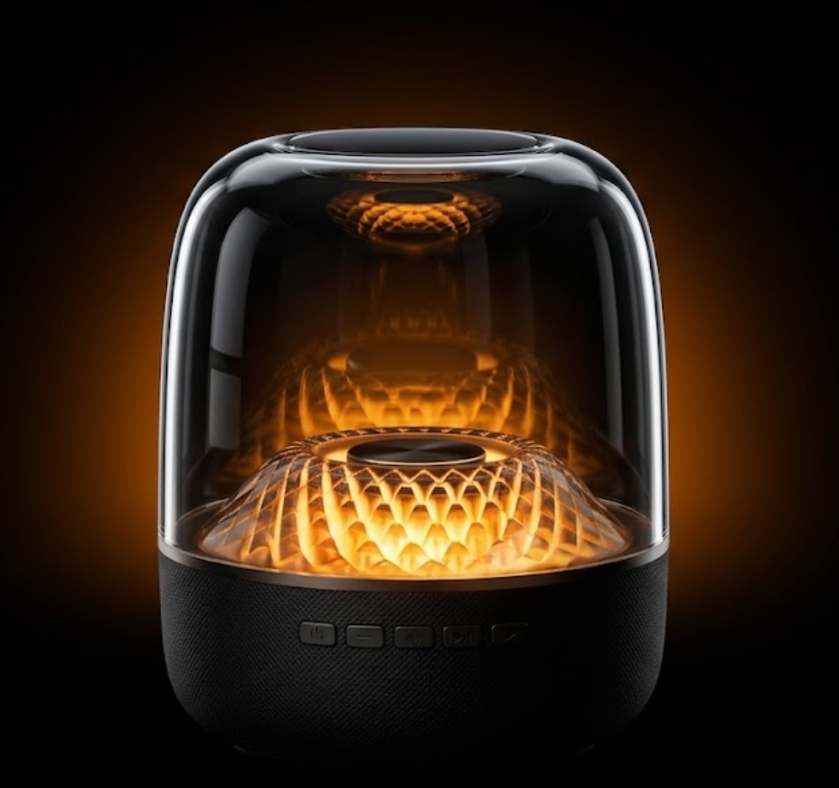 Crystal Glow LED Bluetooth Speaker